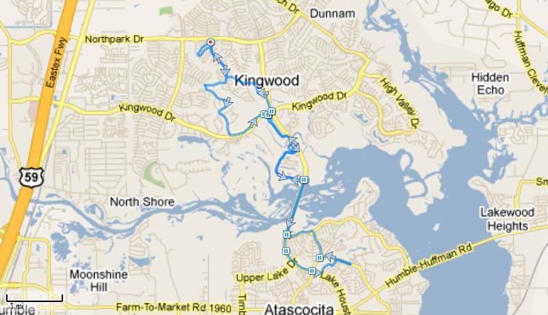 Route Kingwood 1-18-2010