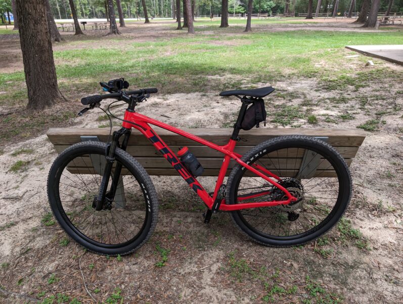 Lake Houston Wilderness Park on My Trek Marlin 8 MTB  Texbiker.net